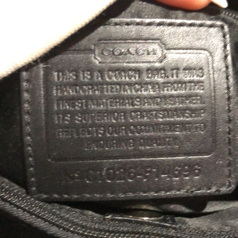 Coach brown monogram C handbag - Picture 10 of 11